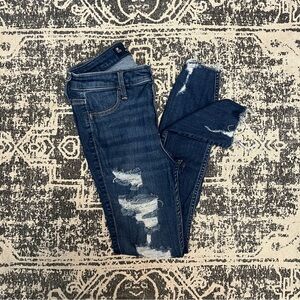 Hollister Distressed Blue Jeans